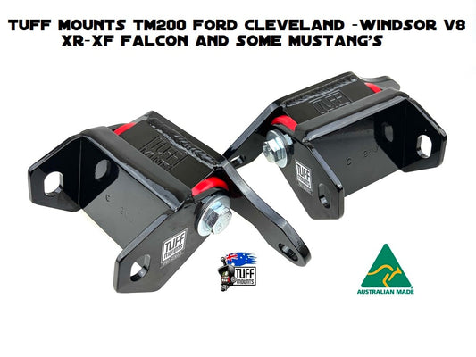TM200 - Tuff Mounts Engine Mounts for CLEVELAND-WINDSOR V8’s INTO XR -XF FALCONS & SOME MUSTANGS