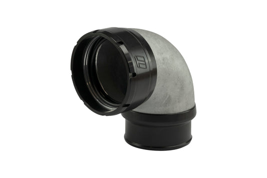 LockSleeve Turbo Adapter Compressor Outlet 2.50" to 90 Elbow Hose Barb 2.50"